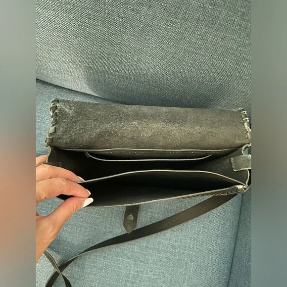 Madewell Black Leather Transport Saddle Crossbody Bag Shoulder Purse - Picture 12 of 16